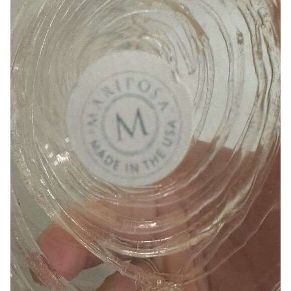 GOLD SWIRL 9IN-LARGE STUDIO CHRISTMAS BLOWN GLASS TREE DECOR BY MARIPOSA - Picture 7 of 9